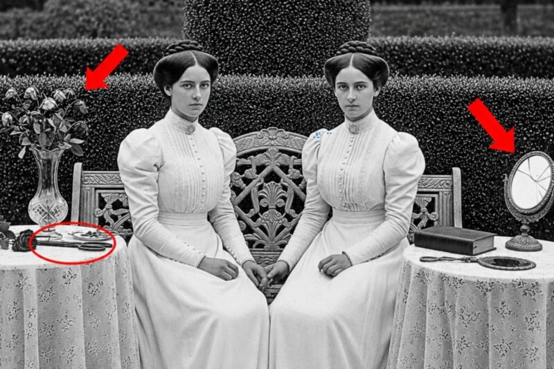 Ritrovata una foto di due sorelle risalente a 130 anni fa: un archeologo è rimasto sbalordito da un dettaglio agghiacciante e dimenticato!