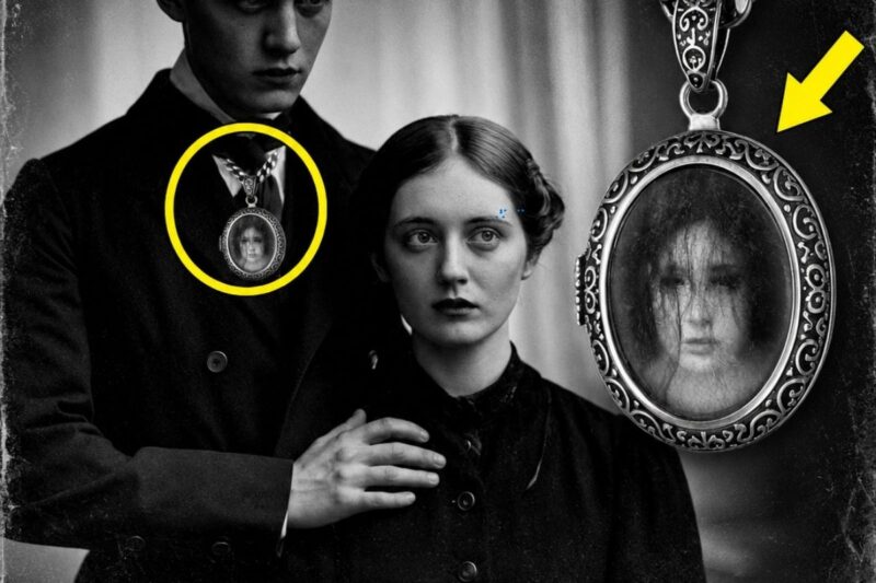 Nel 1910, la foto di una coppia sembrava romantica, finché la collana dello sposo non rivelò un agghiacciante segreto.