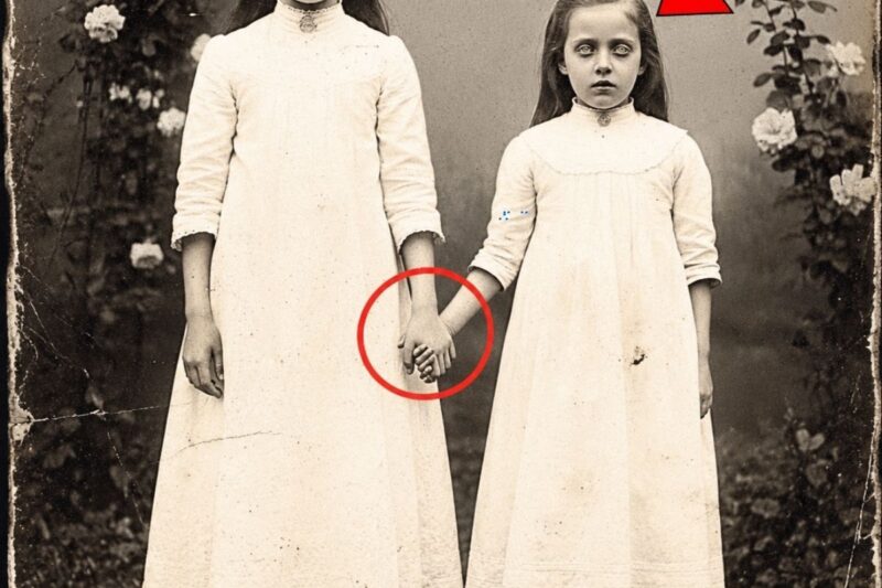 Questa foto del 1895 di una ragazza che tiene per mano la sorella sembrava normale, finché il restauro non ha rivelato la verità.