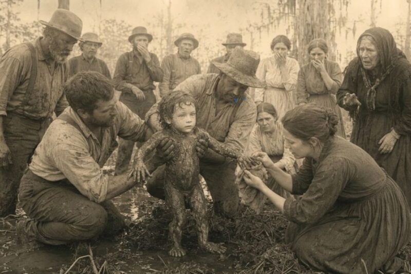 Il bambino estratto dal fango della Carolina nel 1893: sei dita e occhi azzurri.