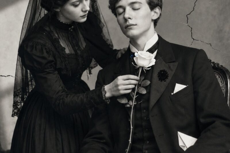 Edgar Hartwell, Boston, 1887. Le foto del suo funerale svelarono un omicidio familiare.