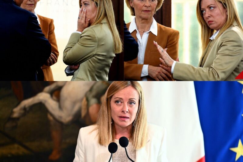 TENSIONE: Meloni “esplode” durante l’acceso incontro del G7 con Ursula; il momento esplosivo ripreso dalle telecamere.