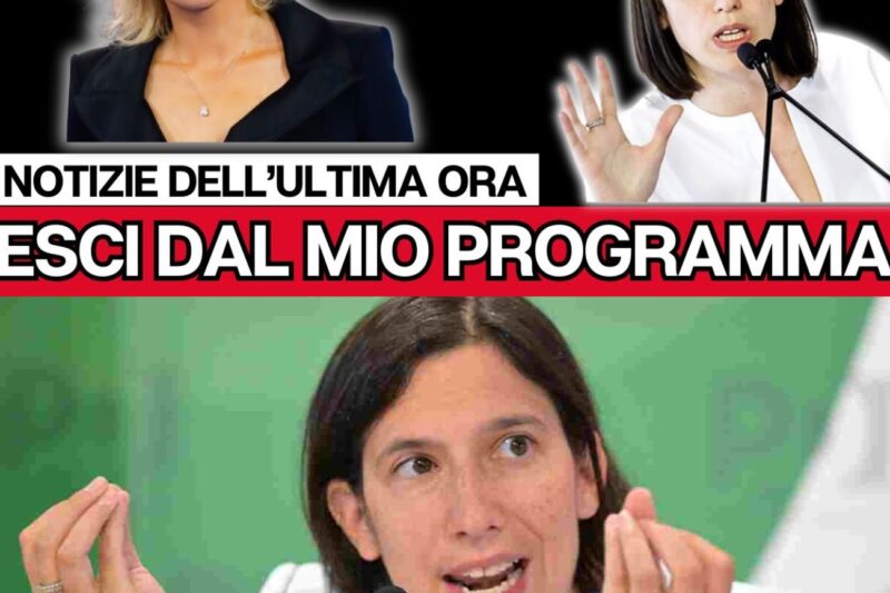 Elly Schlein ESPULSA IN DIRETTA DOPO AVER OFFESO IL POPOLO ITALIANO! Maria De Filippi SORPRENDE!