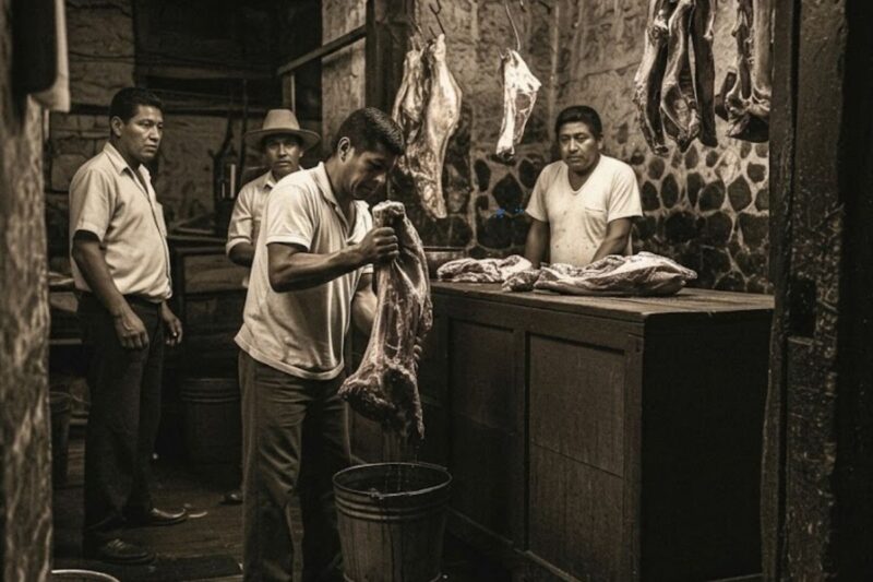 (1974, Oaxaca) La macelleria maledetta Hanno conservato la carne con il sangue raccolto dal cimitero cittadino