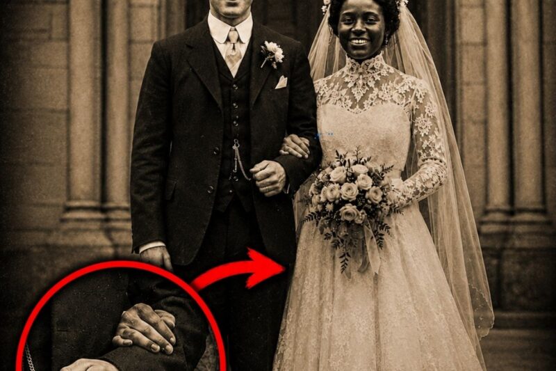 Gli esperti sono rimasti scioccati dopo aver ingrandito questa foto di matrimonio del 1912.