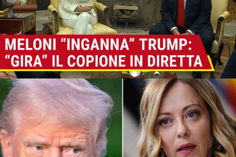 Trump rimane sbalordito quando Meloni interrompe il traduttore a metà conferenza stampa.
