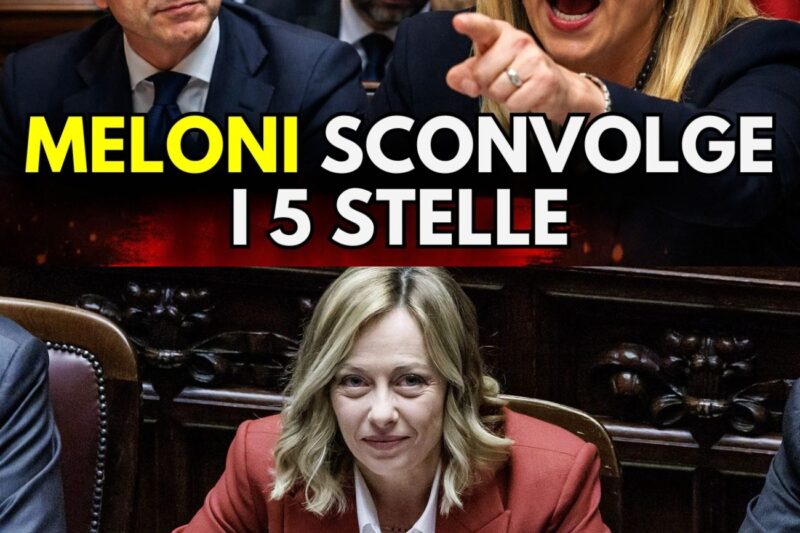 MELONI SCATENA IL CAOS IN PARLAMENTO: 5 STELLE SCONVOLTI E GOVERNO SOTTO ATTACCO