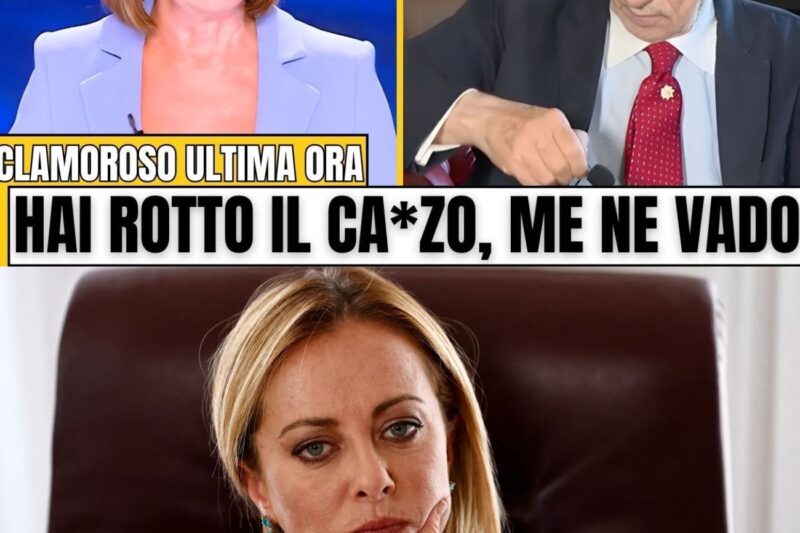 BERLINGUER ATTACCA GIORGIA MELONI, FELTRI LA DIFENDE MA VIENE INTERROTTO CONTINUAMENTE