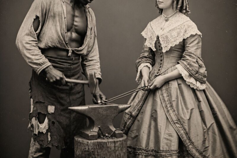 La profana vicenda della figlia del sindaco e dello schiavo fabbro — La rovina degli Harrison, 1851