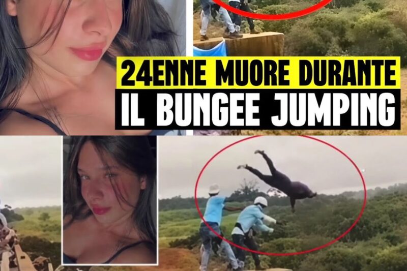 Drammatico e orribile: una ragazza di 21 anni muore dopo un salto con il bungee jumping da 40 metri a causa di un guasto all’imbracatura di sicurezza