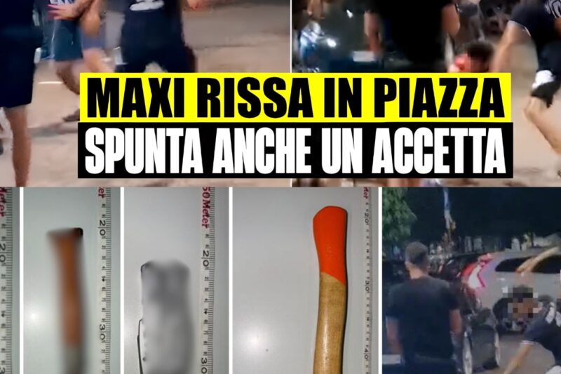 Terrore a Pergine Valsugana: maxirissa tra giovani e spunta un’accetta
