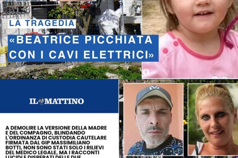 «Beatrice picchiata con i cavi elettrici, poi la doccia fredda mentre perdeva sangue»