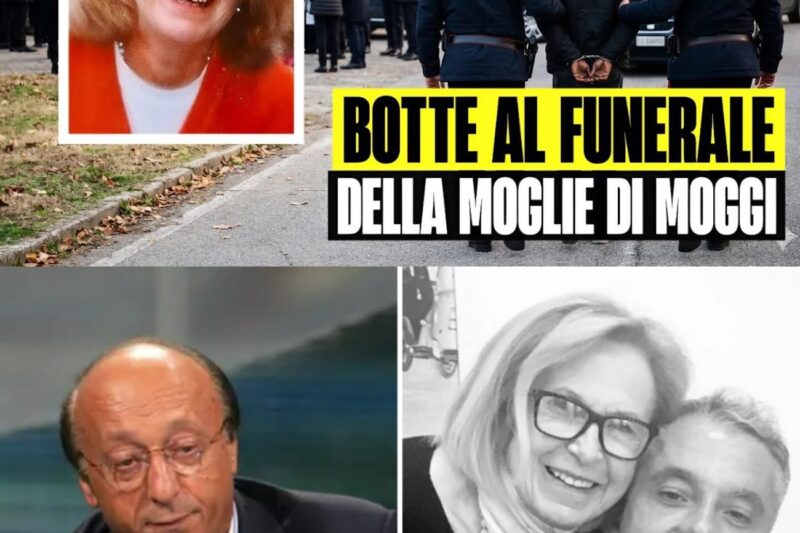 Terrore al funerale della moglie di Luciano Moggi: aggressione choc in piazza