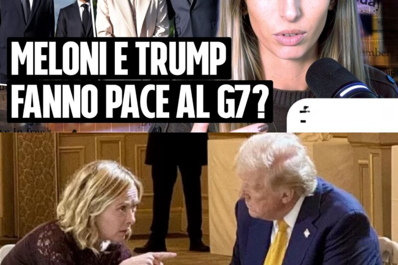Tensione al G7 di Evian: il faccia a faccia tra Donald Trump e Giorgia Meloni dopo mesi di insulti