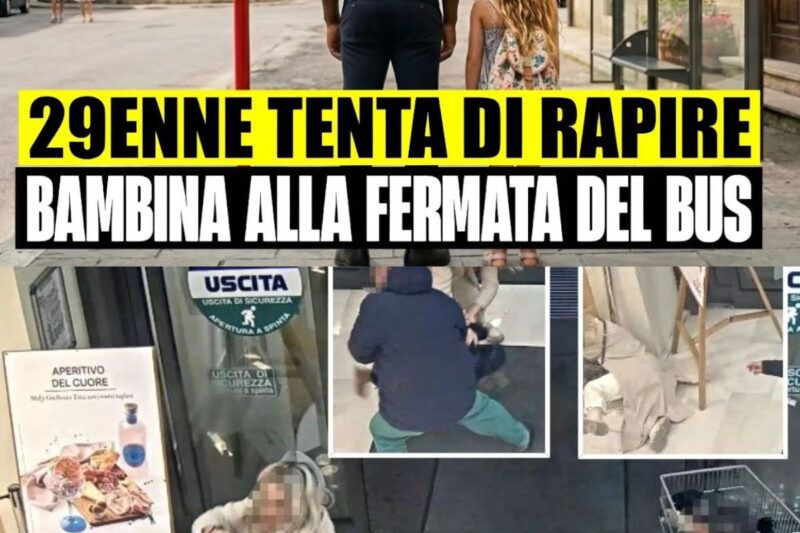 Paura a Perugia: Tenta di rapire una bimba alla fermata dell’autobus, arrestato un 29enne