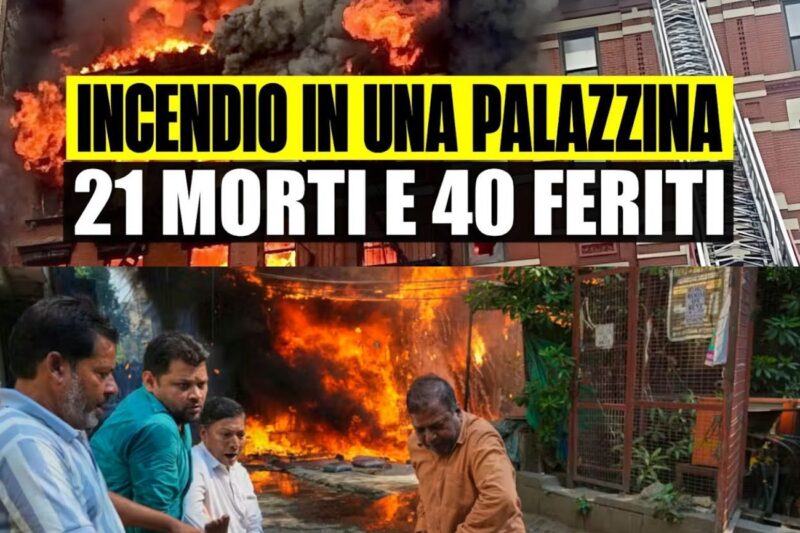 Tragedia a Delhi: incendio devasta una palazzina, 21 morti e decine di feriti