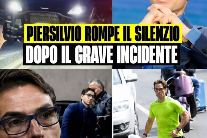 Pier Silvio Berlusconi rompe il silenzio dopo il grave incidente stradale: “Poteva essere una tragedia”