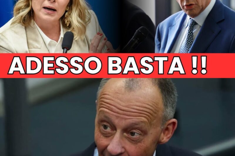 Scontro totale a Bruxelles: Meloni zittisce Merz e asfalta l’arroganza tedesca al vertice europeo