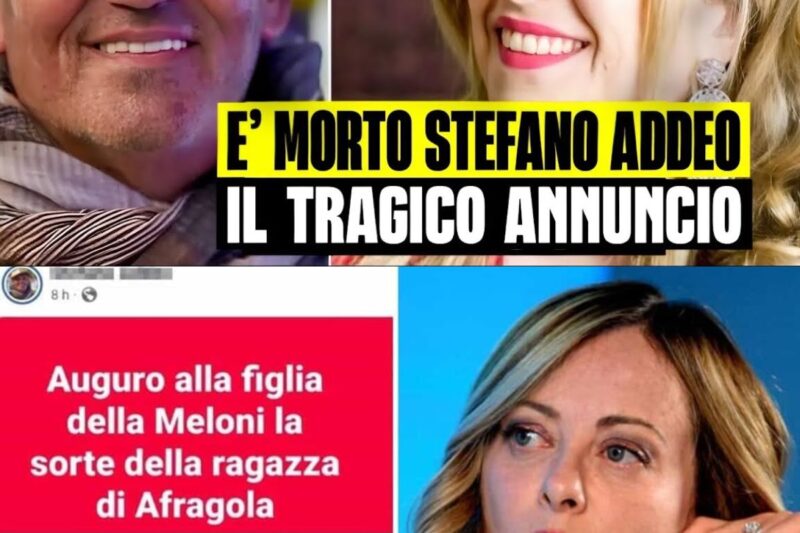 TRAGEDIA A NAPOLI: È MORTO IL PROFESSOR STEFANO ADDEO, ERA IN TERAPIA INTENSIVA DOPO UN GESTO ESTREMO LEGATO AL CASO MELONI