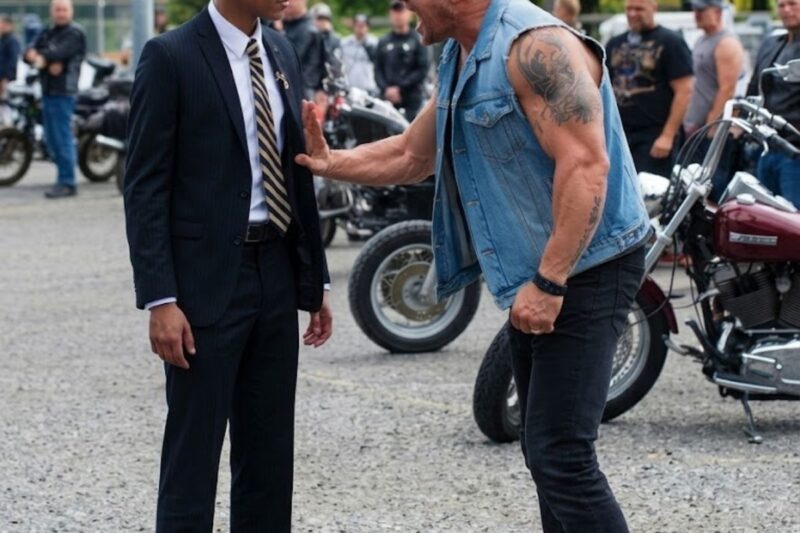 Des motards menacent un adolescent, ignorant qu’il est entraîné à se défendre — ils le regrettent aussitôt !