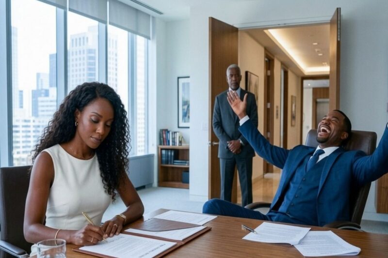 Il a obtenu le divorce et a souri, ignorant que le père de sa femme contrôlait tout.
