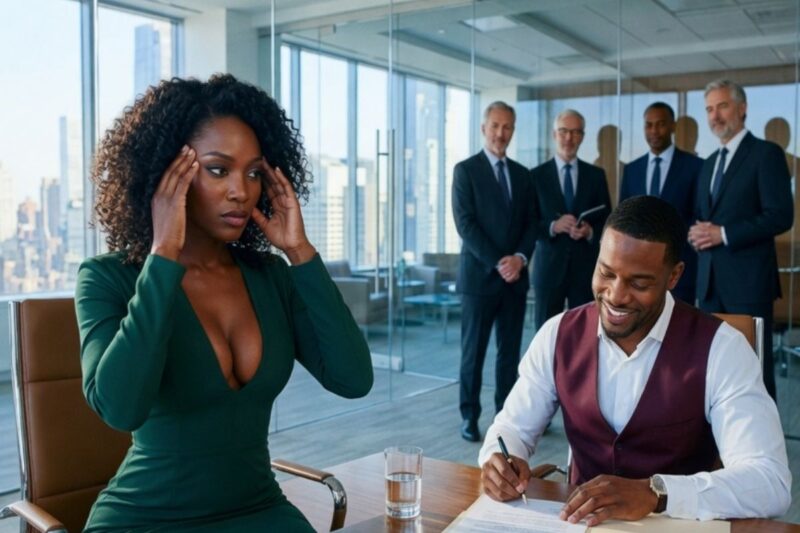 Il a ri en signant les papiers du divorce, puis il a vu qui était le propriétaire de l’entreprise.
