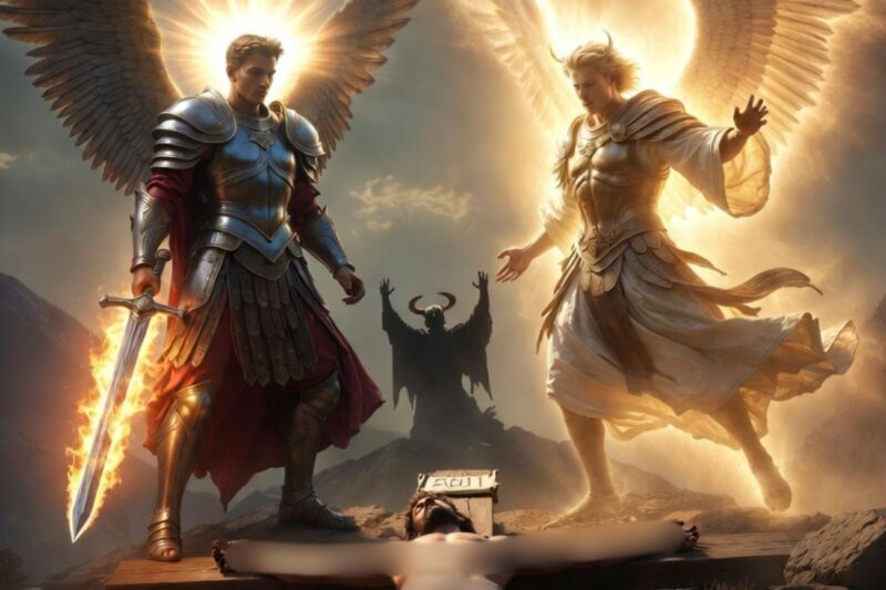 La Guerra Dietro il Velo: Svelare la Segreta Strategia Cosmica, la Guerra Angelica e la Discesa degli Arcangeli Michele e Uriel alla Croce