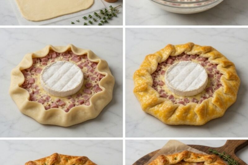 Couronne Feuilletée au Camembert et Lardons