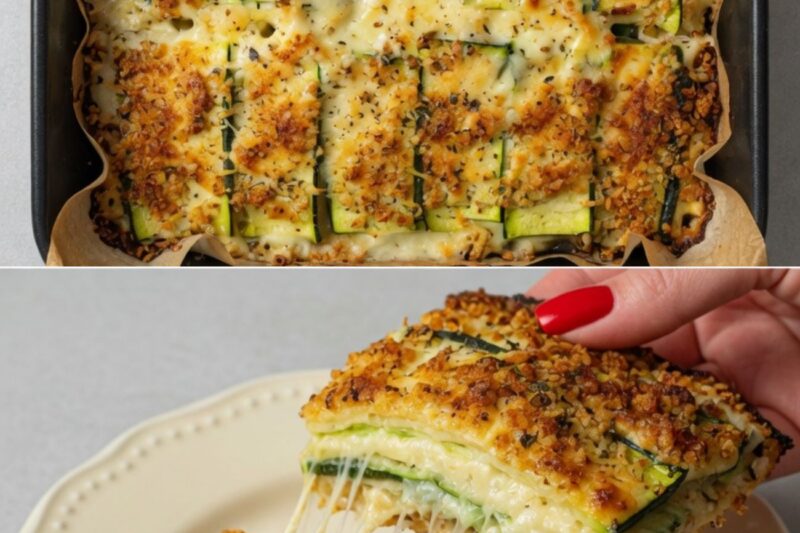Ce flan aux courgettes, rapide et facile à préparer, avec du prosciutto et du fromage scamorza, est absolument délicieux, avec sa croûte croustillante : une recette fantastique !
