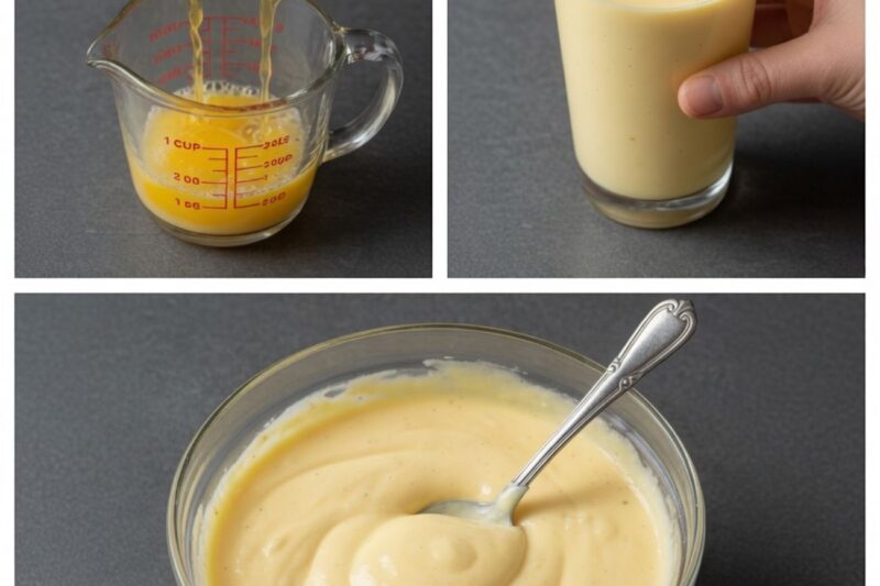 De la mayonnaise avec des œufs durs et du yaourt grec : plus de protéines et sans huile : je n’ai enfin aucun problème à l’utiliser. Seulement 95 calories !