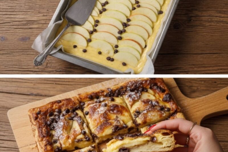 Presque que des pommes et très peu de pâte : le gâteau aux noix et au chocolat que je prépare en 15 minutes (avec seulement 190 kcal par part).