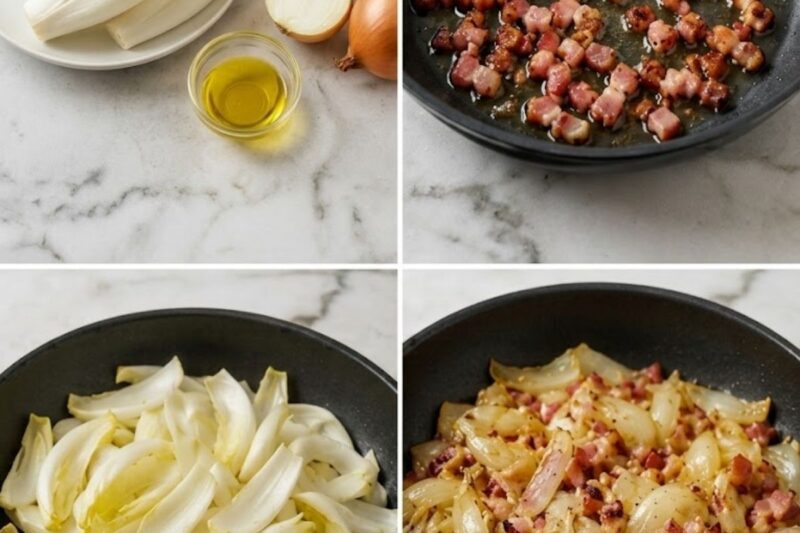 Endives Braisées aux Lardons : Une Recette Traditionnelle Pleine de Saveurs