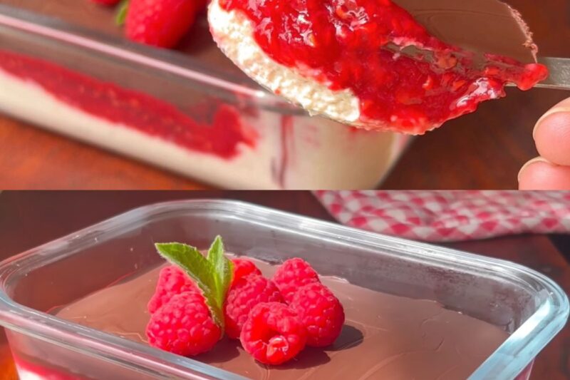Dessert Framboise : Sans Four, Sans Farine, Ni Oeufs . 4 Ingrédients