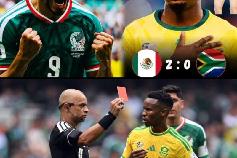 Pas de Kdo pour Afrique du Sud dominé par Mexique qui ouvre son mondial efficacement