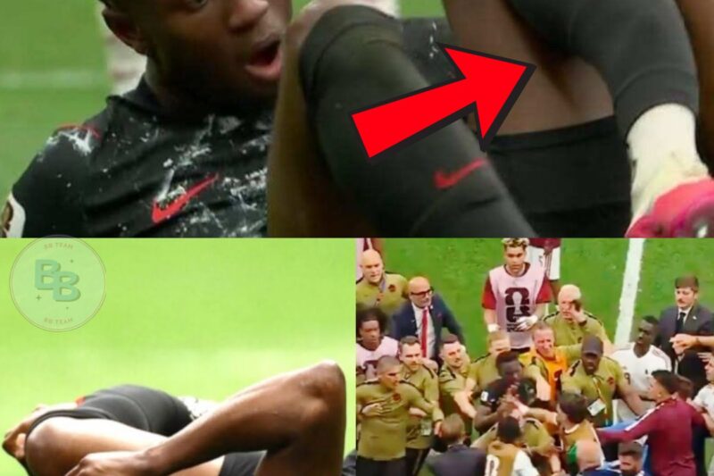 Blessure d’Ismaël Koné, Canada – Qatar 6-0, Coupe du Monde de la FIFA 2026 : Ismaël Koné quitte le terrain sur une civière suite à une blessure à la jambe.