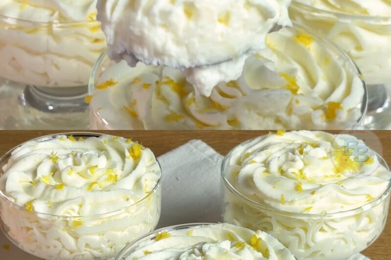 Mousse au citron : Incroyablement simple et délicieuse ! Le meilleur dessert italien que tout le monde adore !