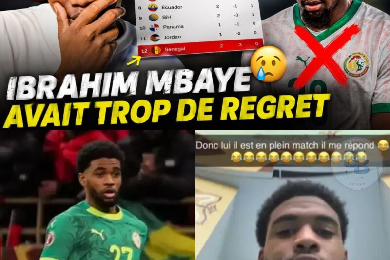 Ibrahima Mbaye pourquoi il ne joue pas assez ? Les possibilités de se qualifier pour le Sénégal