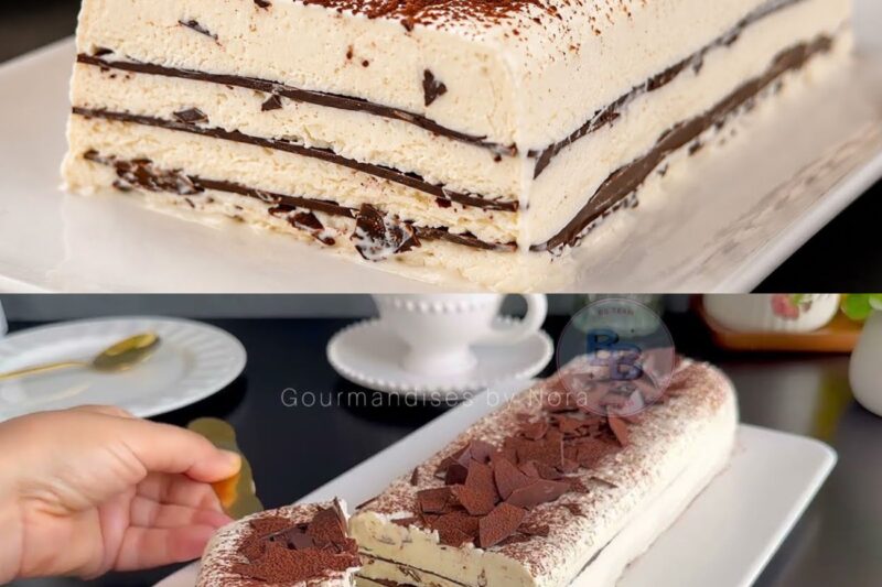 Trois ingrédients seulement, pas besoin de cuisson, et un résultat incroyable ! Glace vanille-chocolat façon Vienette.