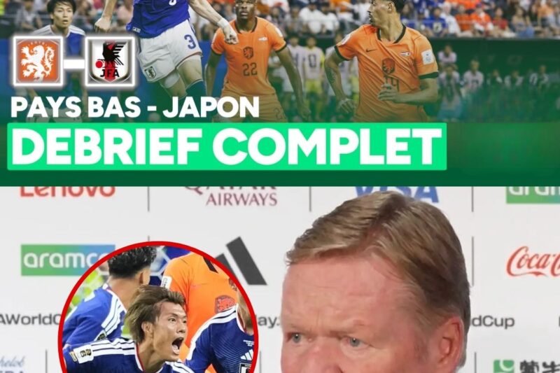 En conférence de presse après Pays-Bas – Japon, Ronald Koeman a vertement critiqué Valentijn Driessen : « Ça ne t’a pas plu non plus, n’est-ce pas ? »