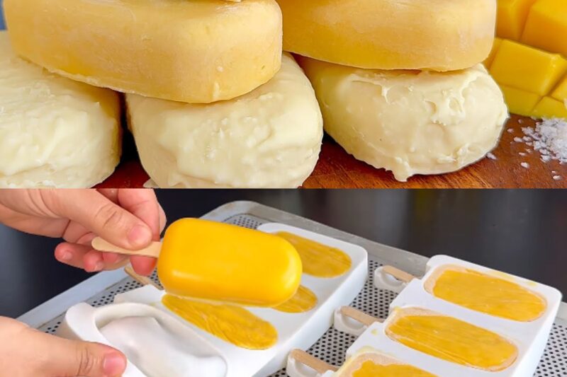 Glace maison à la mangue et à la noix de coco Pas besoin de sorbetière, seulement 3 ingrédients